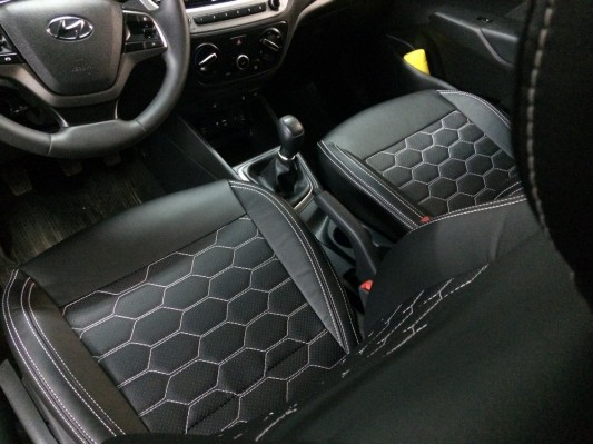 Каркасные авточехлы на Hyundai Solaris 2 Каркасные авточехлы на Hyundai Solaris 2